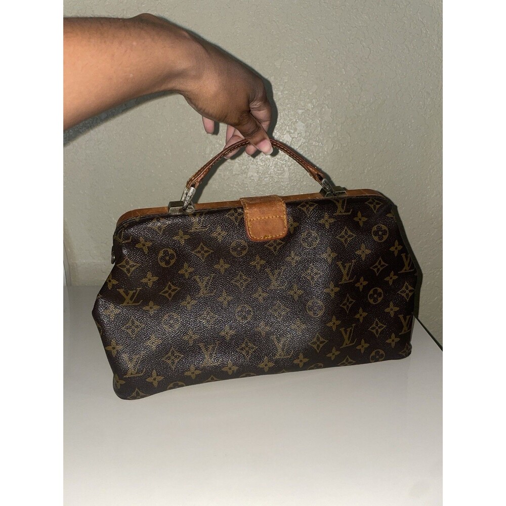 LOUIS VUITTON Antique Monogram Doctor Bag RARE Vintage - Picture 3 of 15